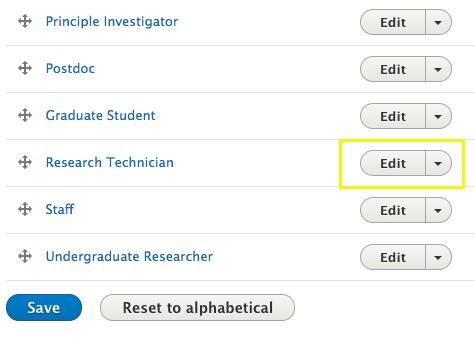 research technician Edit button