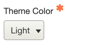 theme color interface