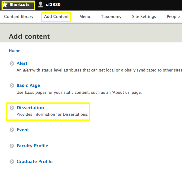 Dissertation sites