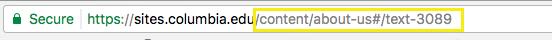 the part to copy in the URL