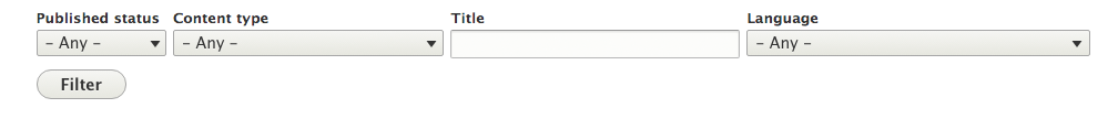 filters for locating webpages
