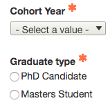 select cohort year