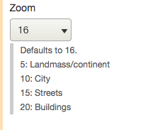 map zoom controls