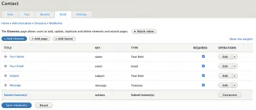 text displaying the backend of the webform 