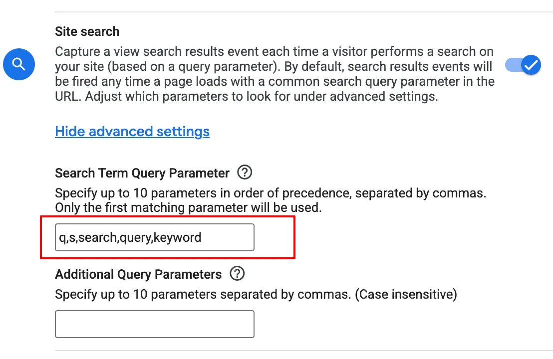 query parameters i