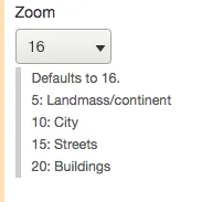 Set Zoom Level: