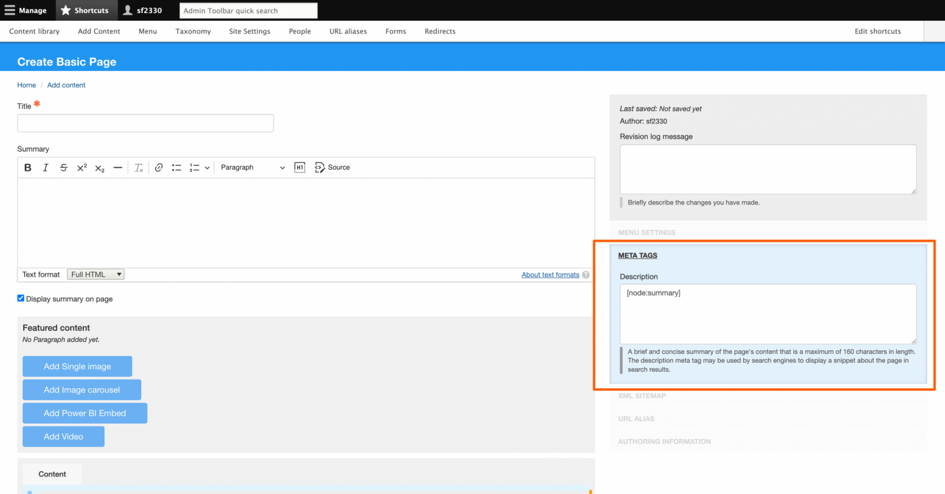Add Meta Tags