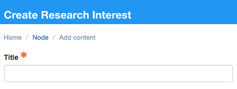 enter research interest title