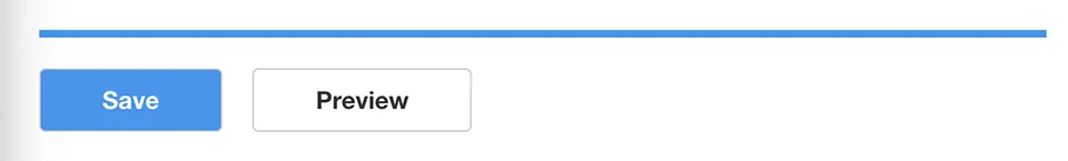 blue and white save button with black and white button 