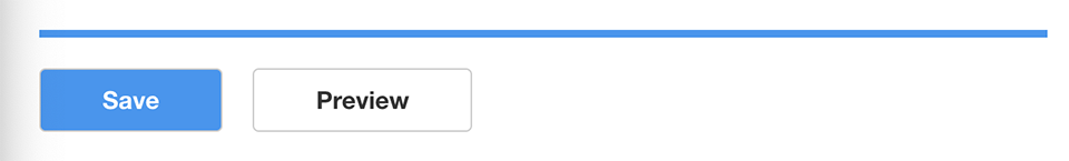 blue and white save button with black and white button