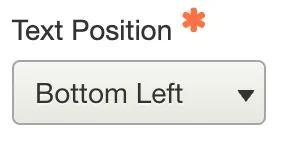 Set the Text Position