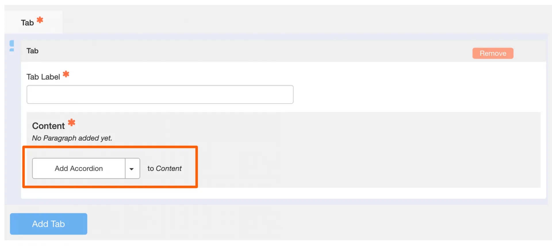 Tabbed Content Details