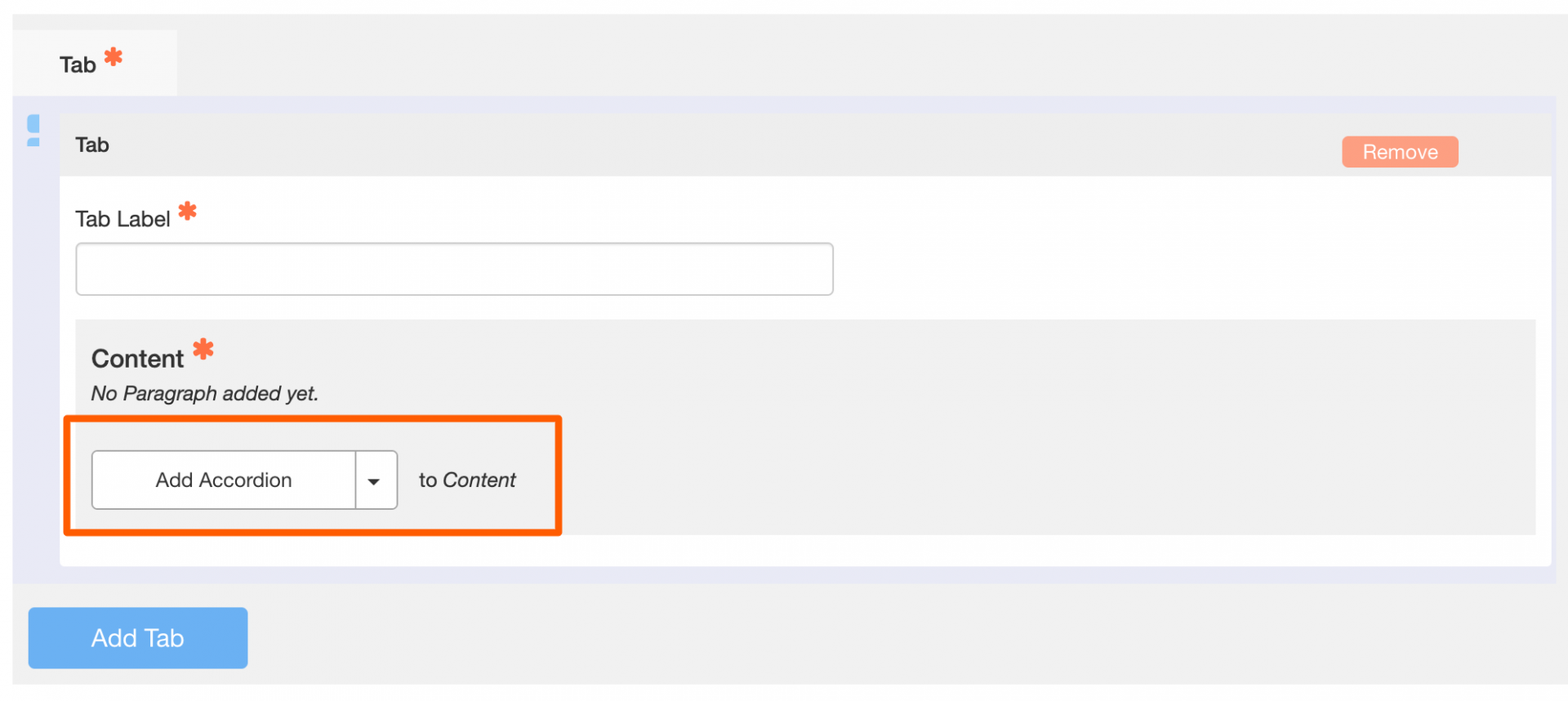 Tabbed Content Details