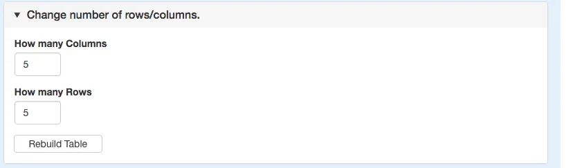 Adjust Rows and Columns