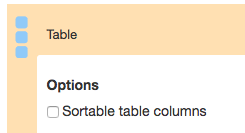 Enable Sorting