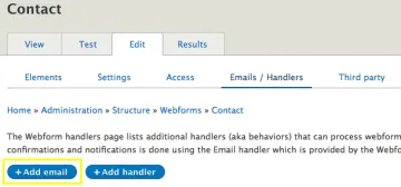 Click +Add Email