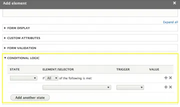 expand the Conditional Logic section
