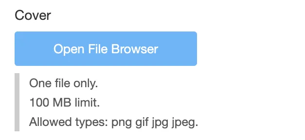 Add a Cover Image