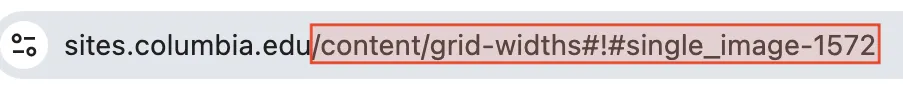 text displaying url details for anchoring to another page