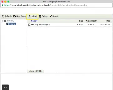 Click Upload.